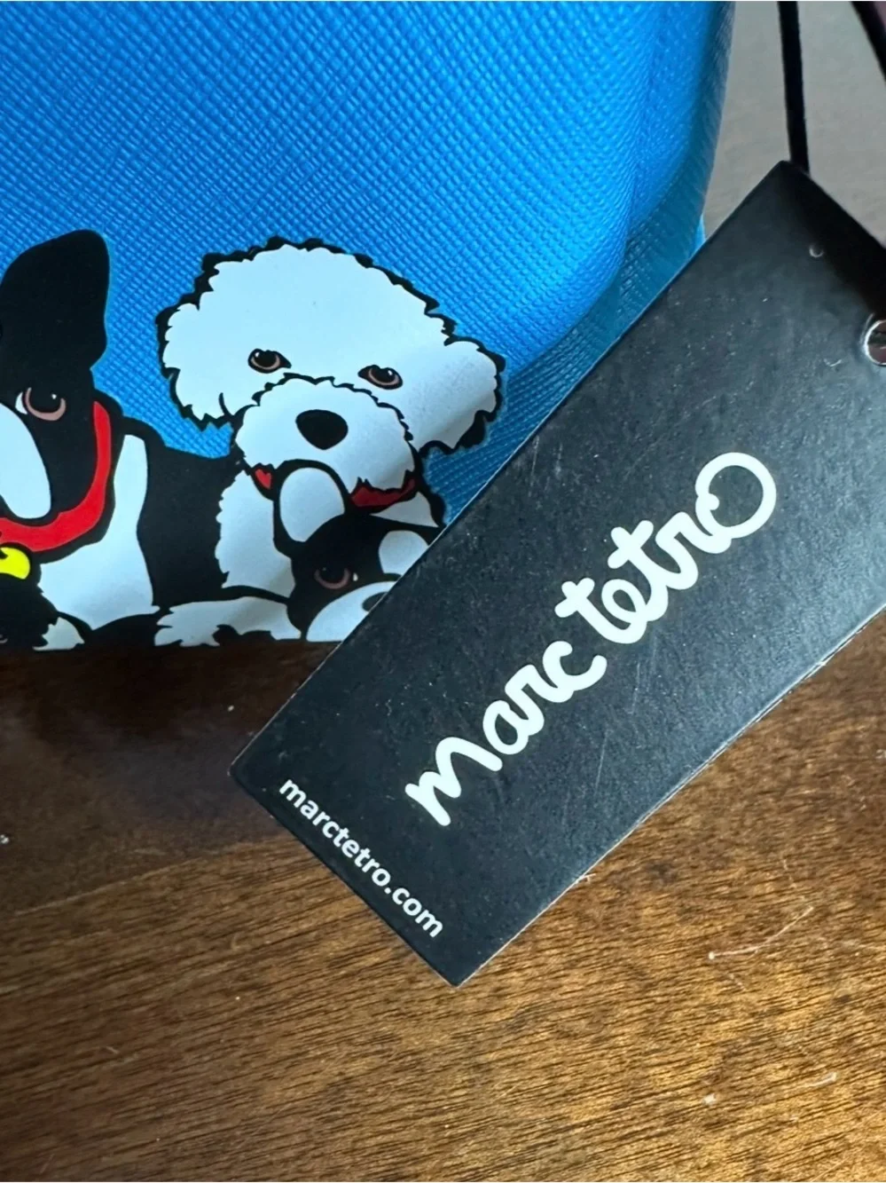Marc Tetro Beverly Hills Dogs Zip Pouch Cosmetic Bag Travel Organizer NWT